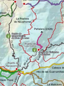 Detalla de la ruta de ascenso a Peñalara