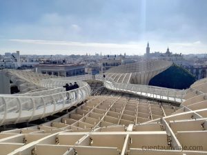 Vista desde el mirador de Las Setas de Sevilla