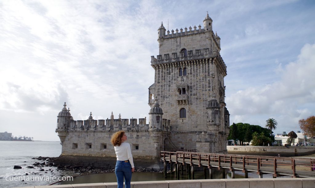 Torre de Belém. Fortaleza y como puerto desde donde partieron los exploradores portugueses para establecer el que sería el primer comercio europeo.