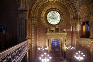 Sinagoga española en el barrio judío de Praga.